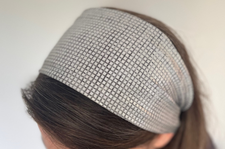 Elegant Metallic Headband- Silver (Thin)